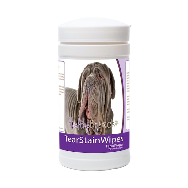 Healthy Breeds Neapolitan Mastiff Tear Stain Wipes - 70 Count, 70PK 840235170990 - main